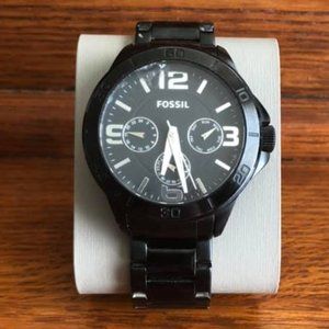 Fossil BQ2203 Stainless steel Black 22mm watch